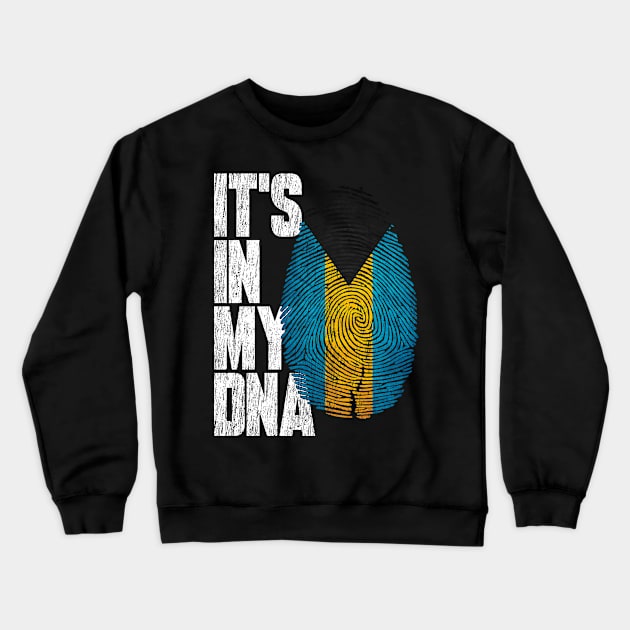 It's In My DNA Bahamian Shirt Proud Hispanic Gift Bahamas Flag Crewneck Sweatshirt by heart teeshirt